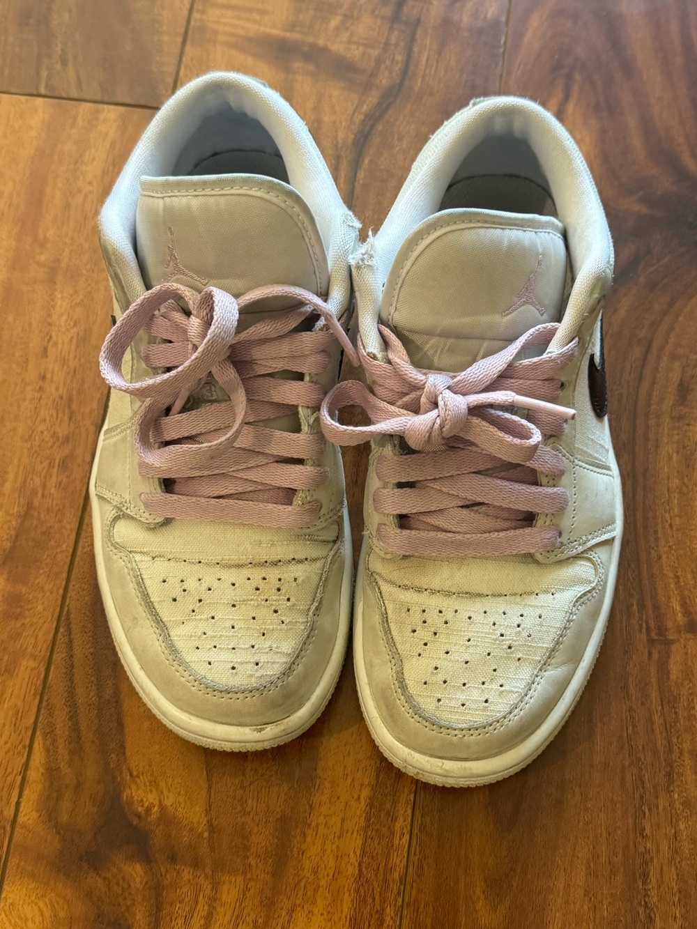Nike Sneakers with Pink Laces